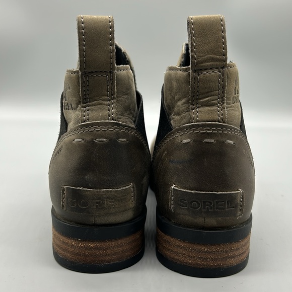 SOREL Emelie Waterproof Chelsea Boots Quarry Gray NL2671-053  Size US 6 - Picture 4 of 10
